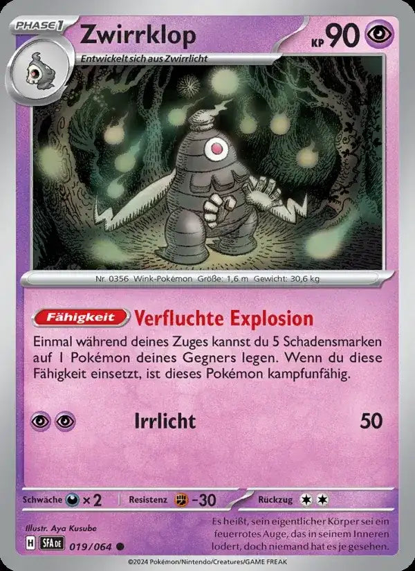 Zwirrklop 019/064 – Pokémon Nebel der Sagen Karte