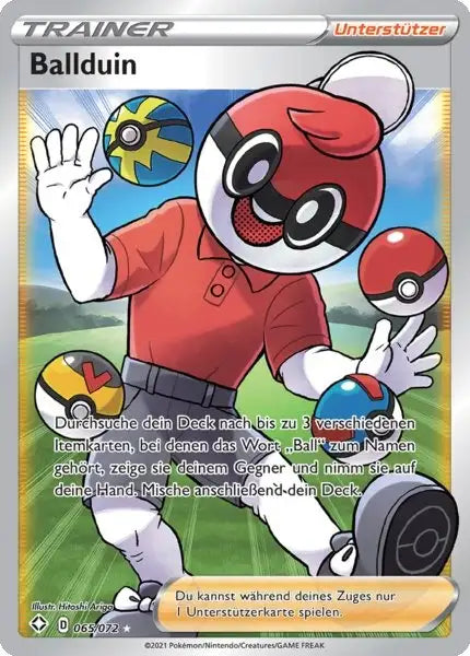 ballduin 065/072 – Pokémon Glänzendes Schicksal Karte