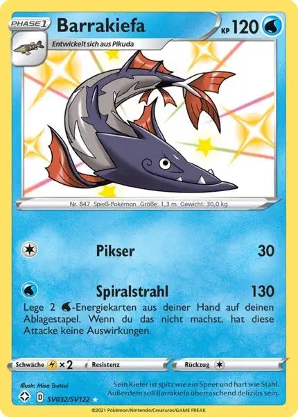Barrakiefa SV032/SV122 – Pokémon Glänzendes Schicksal Karte