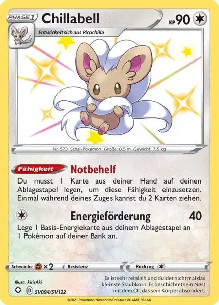 Chillabell SV094/SV122 – Pokémon Glänzendes Schicksal Karte