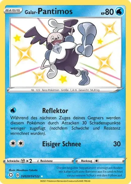 Galar Pantimos SV020/SV122 – Pokémon Glänzendes Schicksal Karte