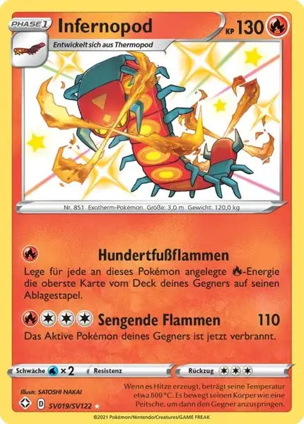 Infernopod SV019/SV122 – Pokémon Glänzendes Schicksal Karte