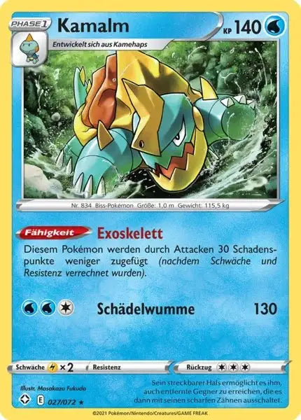 kamalm 027/072 – Pokémon Glänzendes Schicksal Karte