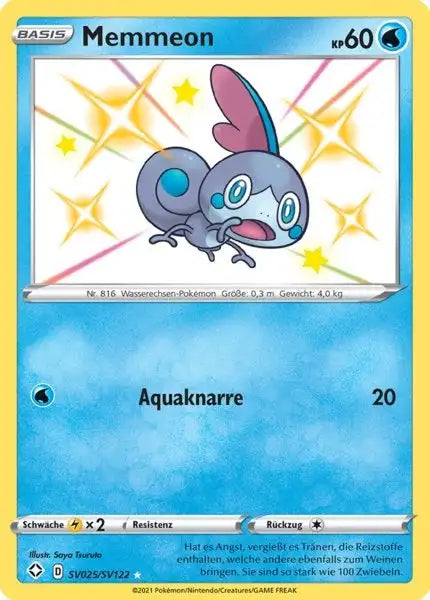 Memmeon SV025/SV122 – Pokémon Glänzendes Schicksal Karte