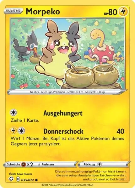 morpeko 035/072 – Pokémon Glänzendes Schicksal Karte