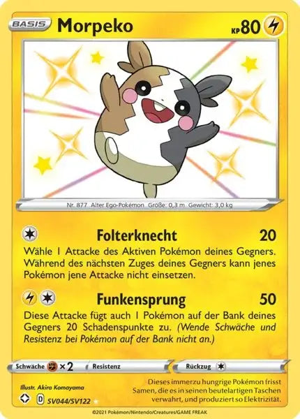 Morpeko SV044/SV122 – Pokémon Glänzendes Schicksal Karte