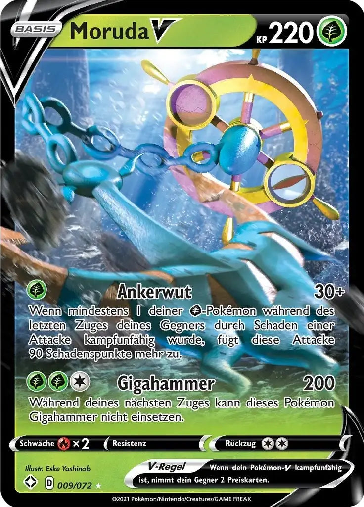 moruda v 009/072 – Pokémon Glänzendes Schicksal Karte
