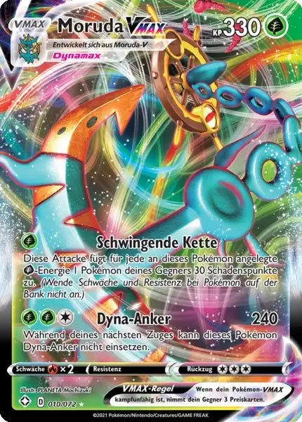 moruda vmax 010/072 – Pokémon Glänzendes Schicksal Karte