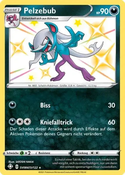 Pelzebub SV084/SV122 – Pokémon Glänzendes Schicksal Karte