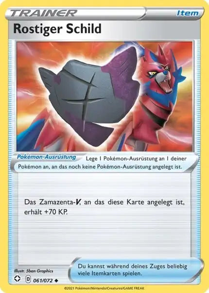 rostiger 061/072 – Pokémon Glänzendes Schicksal Karte