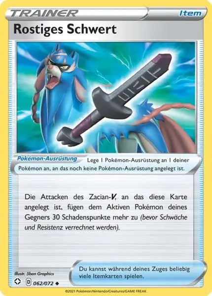 rostiges 062/072 – Pokémon Glänzendes Schicksal Karte