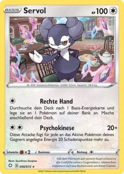 servol 056/072 – Pokémon Glänzendes Schicksal Karte