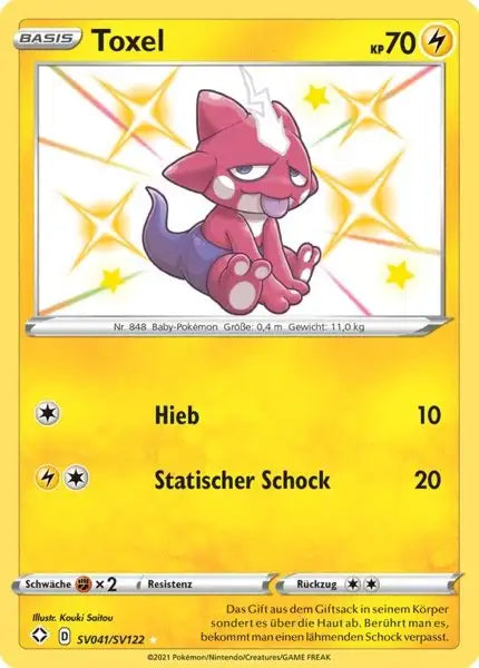 Toxel SV041/SV122 – Pokémon Glänzendes Schicksal Karte