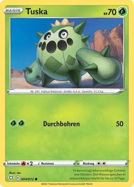 tuska 004/072 – Pokémon Glänzendes Schicksal Karte
