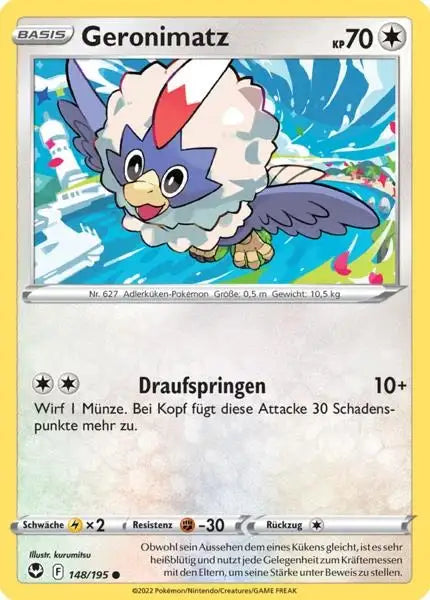 Geronimatz 148/195 – Pokémon Silberne Sturmwinde Karte