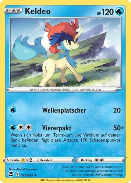 Keldeo 046/195 – Pokémon Silberne Sturmwinde Karte