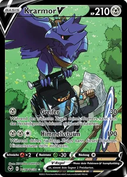 Krarmor V TG18 – Pokémon Silberne Sturmwinde Karte