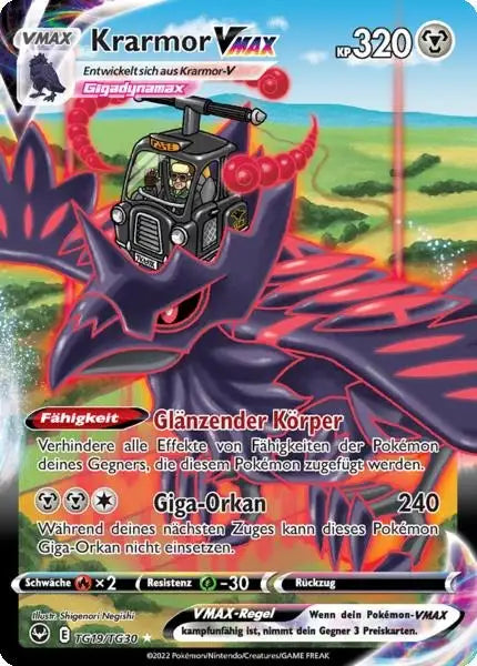 Krarmor VMAX TG19 – Pokémon Silberne Sturmwinde Karte