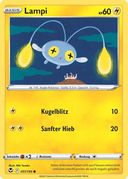 Lampi 051/195 – Pokémon Silberne Sturmwinde Karte