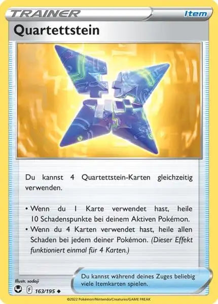 Quartettstein 163/195 – Pokémon Silberne Sturmwinde Karte