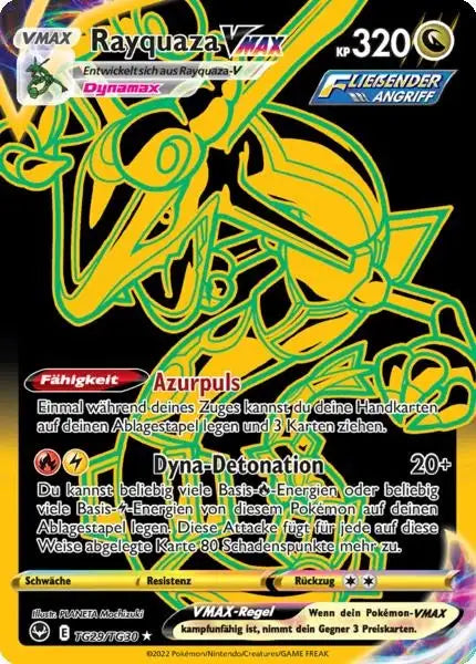 Rayquaza VMAX TG29 – Pokémon Silberne Sturmwinde Karte