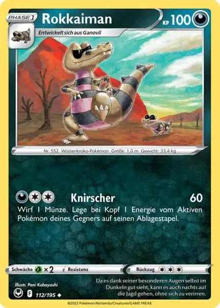 Rokkaiman 112/195 – Pokémon Silberne Sturmwinde Karte