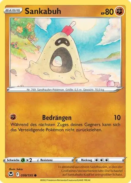 Sankabuh 099/195 – Pokémon Silberne Sturmwinde Karte