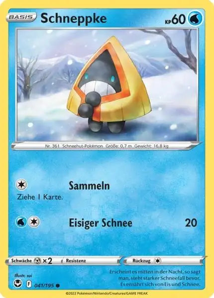 Schneppke 041/195 – Pokémon Silberne Sturmwinde Karte