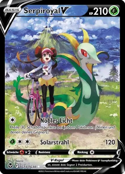 Serpiroyal V TG13 – Pokémon Silberne Sturmwinde Karte