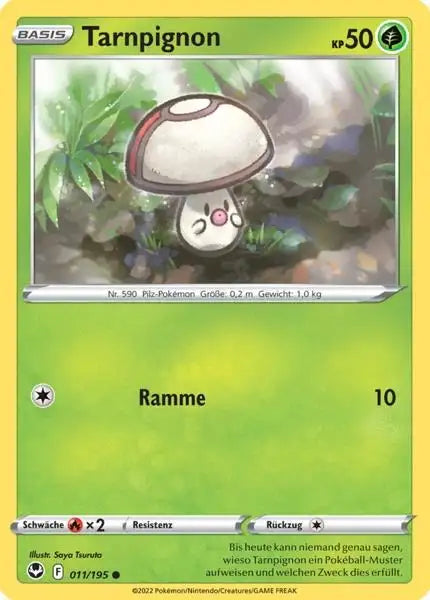 Tarnpignon 011/195 – Pokémon Silberne Sturmwinde Karte