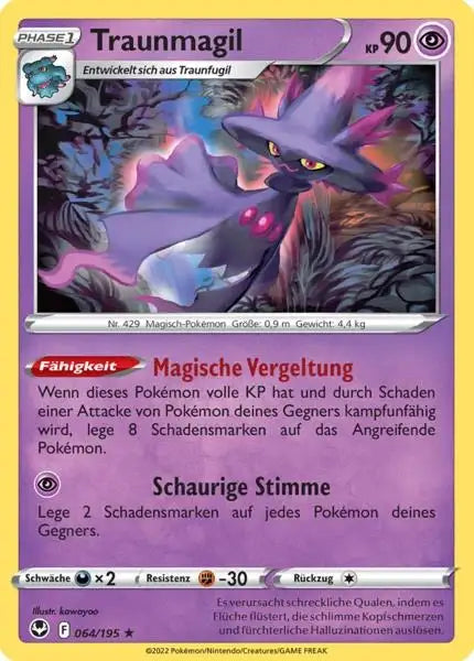Traunmagil 064/195 – Pokémon Silberne Sturmwinde Karte