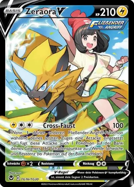 Zeraora V TG16 – Pokémon Silberne Sturmwinde Karte