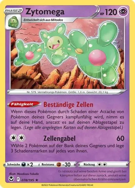 Zytomega 078/195 – Pokémon Silberne Sturmwinde Karte