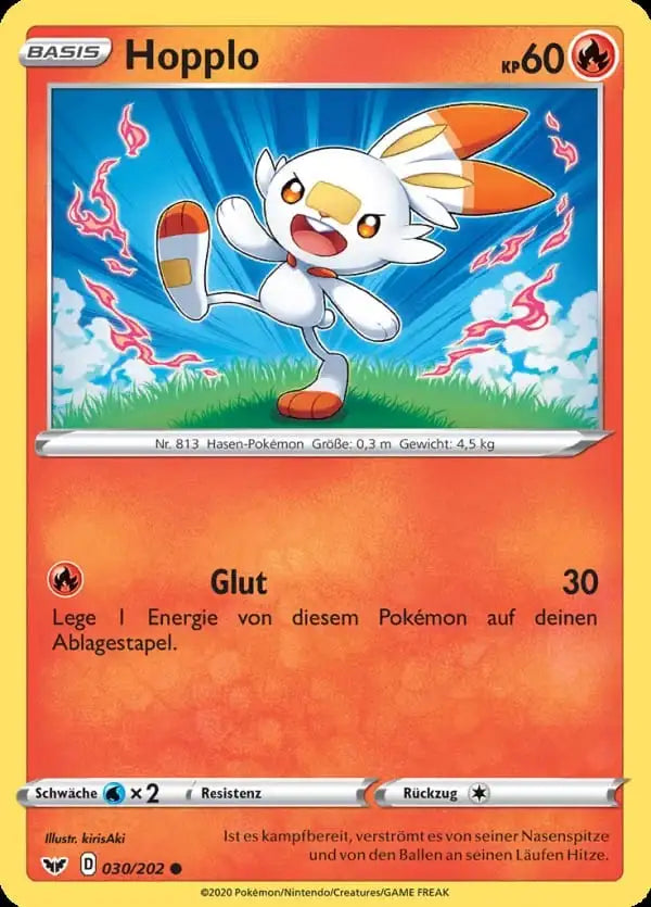 hopplo 030/202 – Pokémon Schwert & Schild Karte