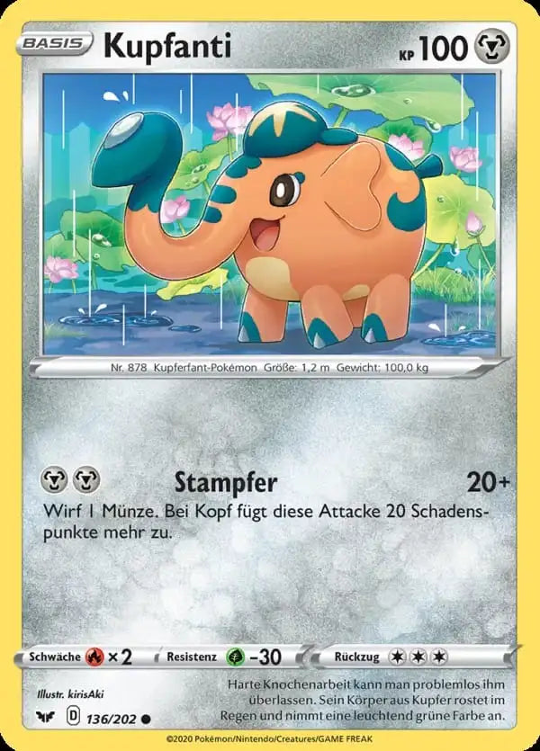 kupfanti 136/202 – Pokémon Schwert & Schild Karte
