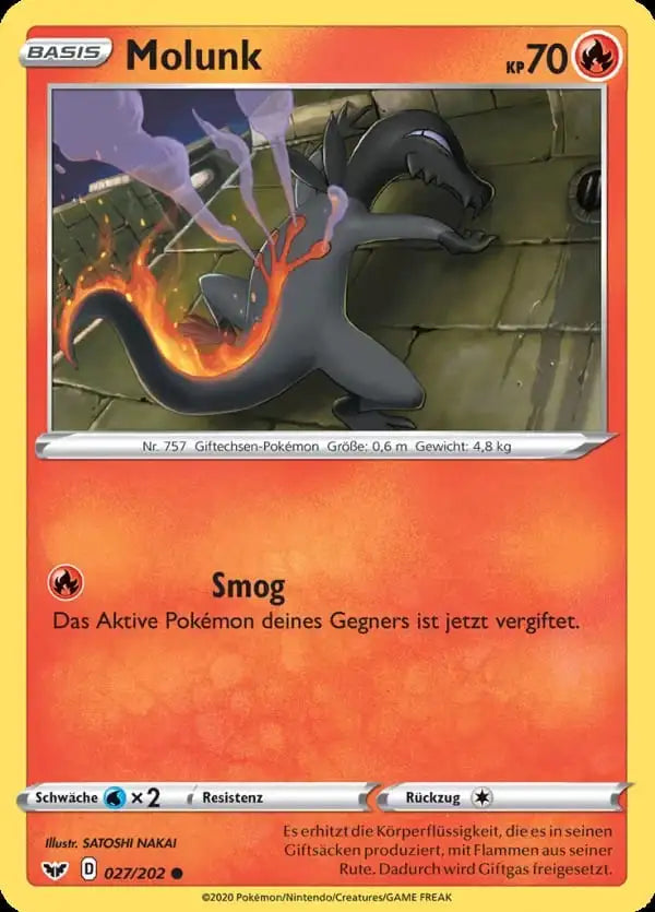 molunk 027/202 – Pokémon Schwert & Schild Karte