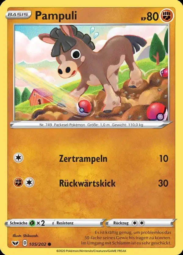 pampuli 105/202 – Pokémon Schwert & Schild Karte