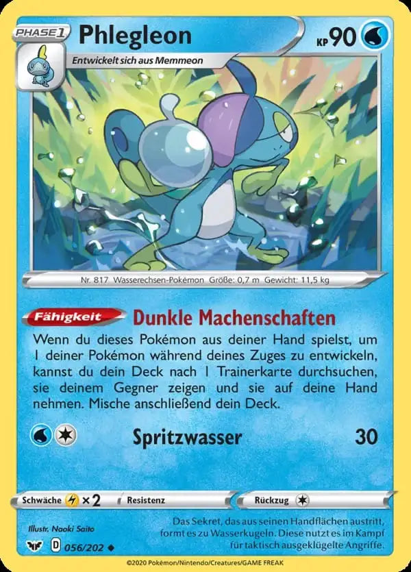 phlegleon 056/202 – Pokémon Schwert & Schild Karte