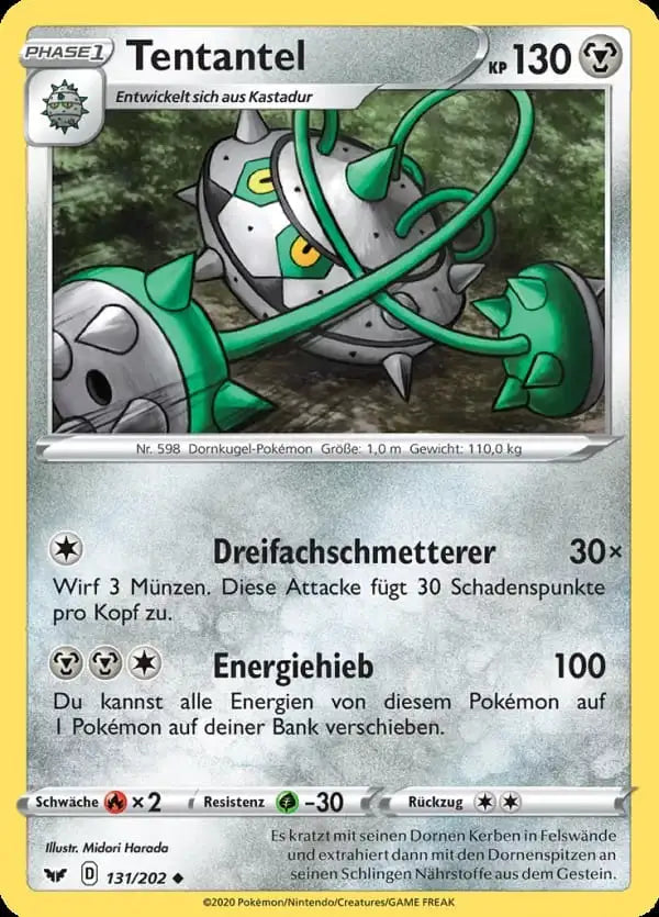 tentantel 131/202 – Pokémon Schwert & Schild Karte