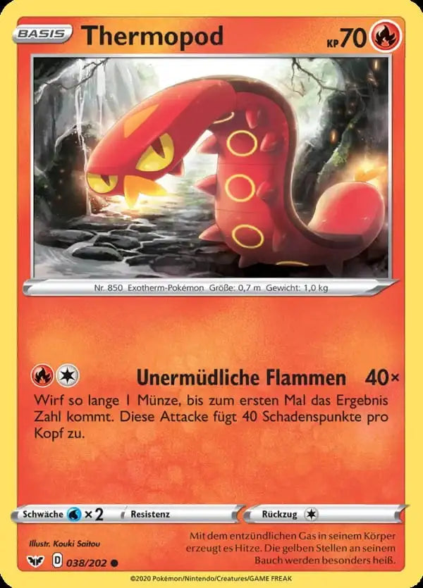 thermopod 038/202 – Pokémon Schwert & Schild Karte