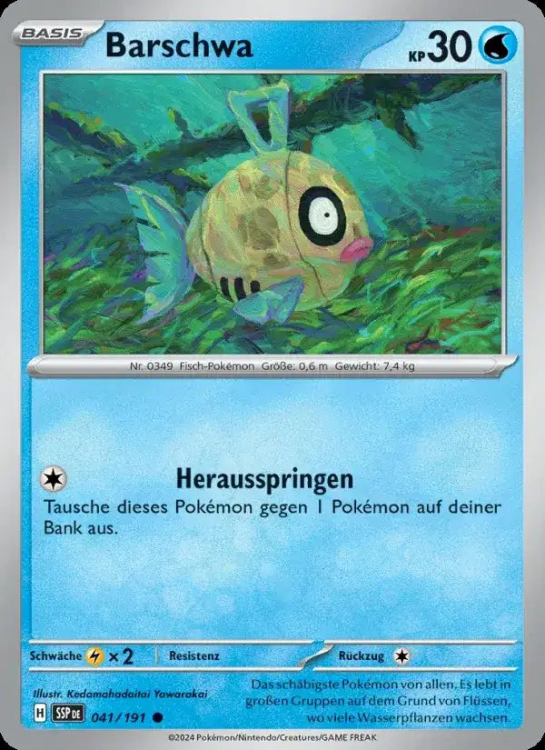 Barschwa 041/191 – Pokémon Stürmische Funken Karte