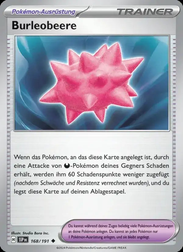 Burleobeere 168/191 – Pokémon Stürmische Funken Karte