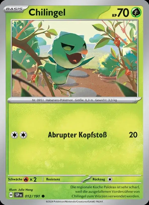 Chilingel 012/191 – Pokémon Stürmische Funken Karte