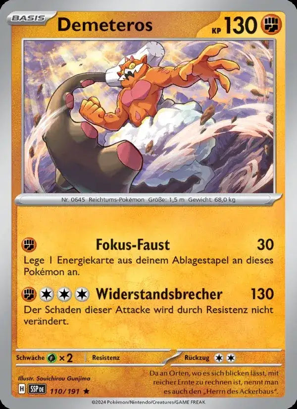 Demeteros 110/191 – Pokémon Stürmische Funken Karte