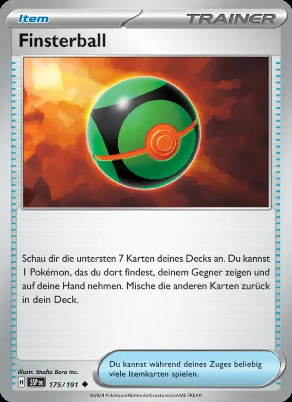 Finsterball 175/191 – Pokémon Stürmische Funken Karte