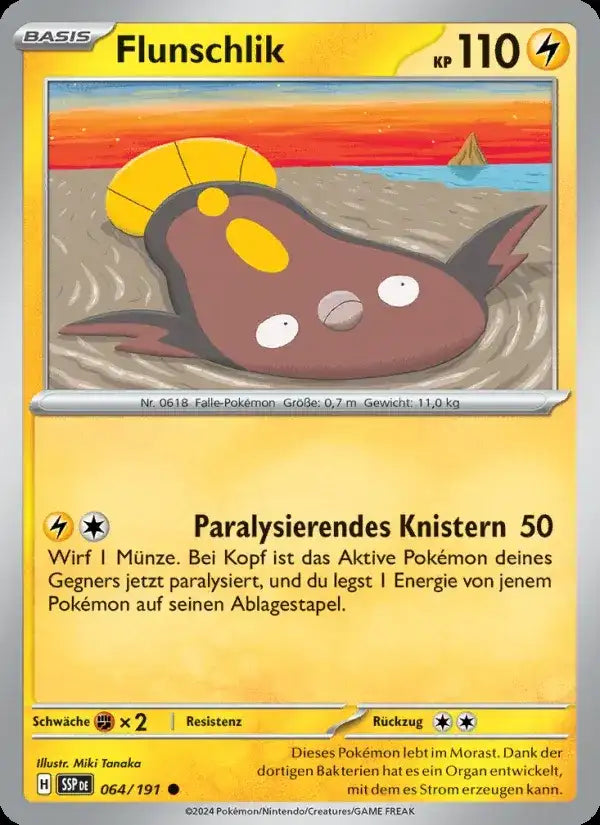 Flunschlik 064/191 – Pokémon Stürmische Funken Karte