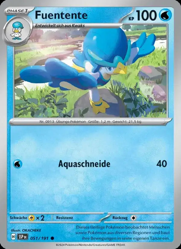 Fuentente 051/191 – Pokémon Stürmische Funken Karte