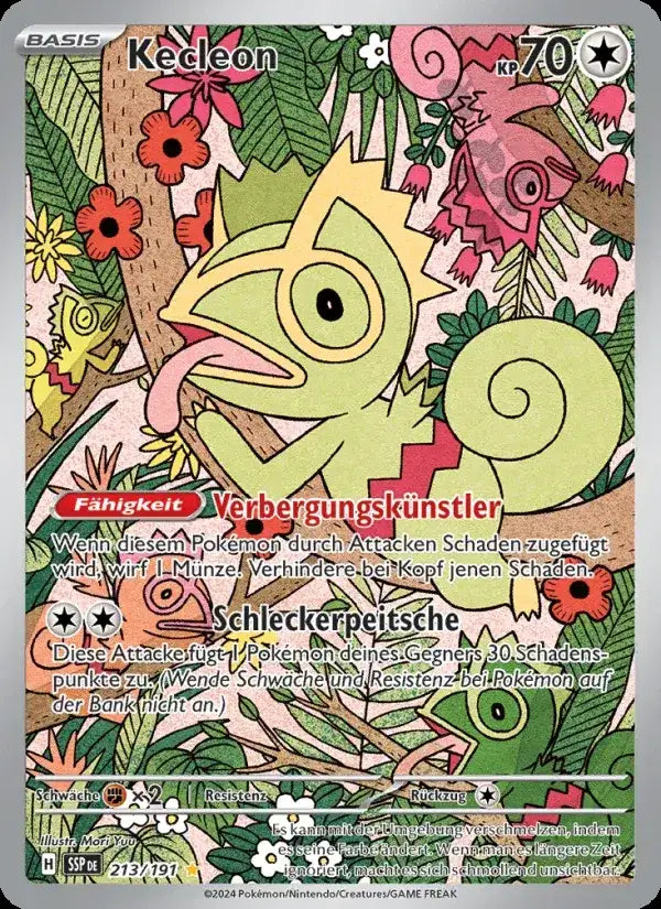 Kecleon 213/191 – Pokémon Stürmische Funken Karte