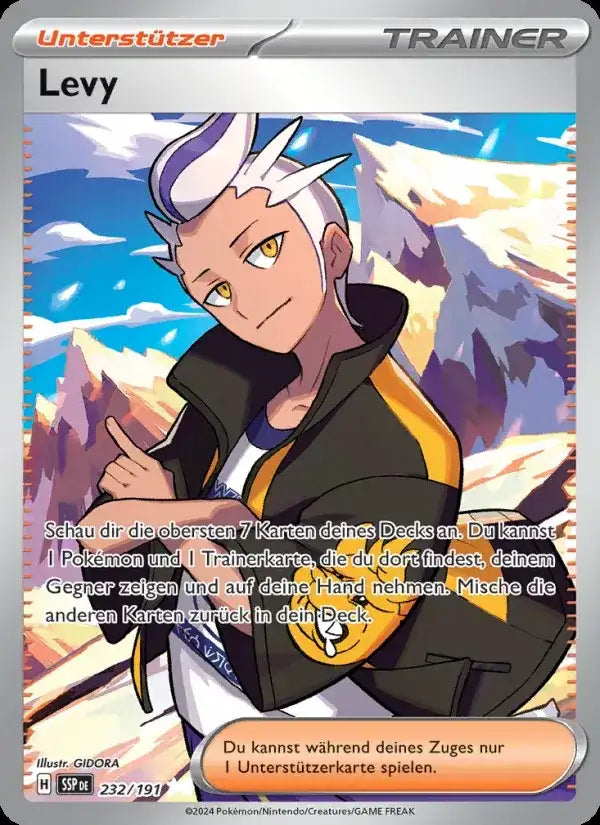 Levy 232/191 – Pokémon Stürmische Funken Karte