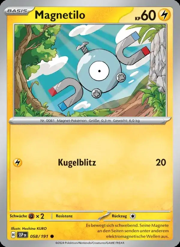 Magnetilo 058/191 – Pokémon Stürmische Funken Karte
